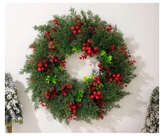 Eu Sandelis Kalėdinis durų, stalo vainikas 45cm WSN22