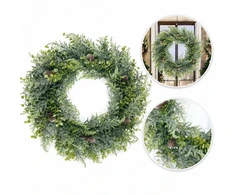 Eu Sandelis Kalėdinis vainikas ant durų, stalo 38cm WSN24