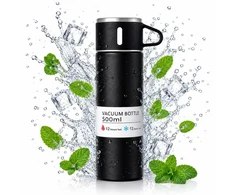 Eu Sandelis Kelioninis nerūdijančio plieno termosas su puodeliu, 500ml BD65CZ