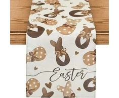 Eu Sandelis Lininis velykinis stalo takelis - staltiesė EASTER 180 x 33cm BZK02