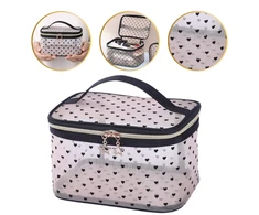 Eu Sandelis Pusiau skaidri kosmetinė su širdelėmis 12x21x13cm KS125