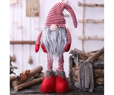 Eu Sandelis Raudonas pastatomas Kalėdinis nykštukas, Kalėdų dekoracija 51 cm KSN06CZE