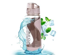 Eu Sandelis VANDENS BUTELIS FITNESUI, SPORTUI, 600 ml, nešiojamas, mažas BD02