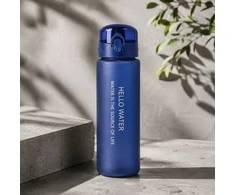 Eu Sandelis Vandens butelis, sportinis butelis HELLO WATER 600ML mėlynas BD68