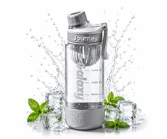Eu Sandelis Vandens butelis su rankena, sportinis butelis su matavimo puodeliu 800 ml GALAXY pilkas BD71SZ