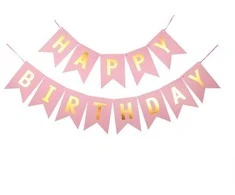 Eu Sandelis Gimtadienio girlianda HAPPY BIRTHDAY 16 x 20 cm BLN12