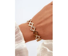 Glam Chic Women's Bracelet Adorned with Zirconia Stainless Steel Gold