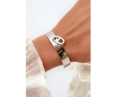 Glam Chic Women's Bracelet with Decoration Stainless Steel Sidabrinis