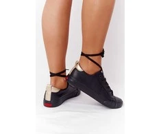Juodi aukštos kokybės odiniai Cross Jeans bateliai