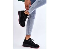 Juodi sportiniai patogūs kokybiški bateliai Cross Jeans