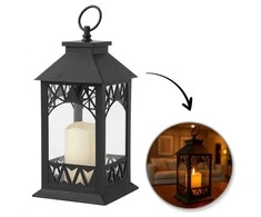 Eu Sandelis LED dekoratyvinis žibintas su žvakės imitacija 14 x 30 cm - LAMP56WZ2