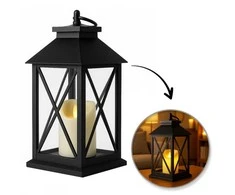 Eu Sandelis LED dekoratyvinis žibintas su žvakės imitacija 14 x 30 cm - LAMP56WZ1