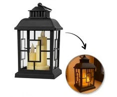 Eu Sandelis LED dekoratyvinis žibintas su žvakių imitacija 12 x 23 cm - LAMP54WZ1