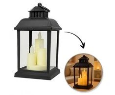 Eu Sandelis LED dekoratyvinis žibintas su žvakių imitacija 12 x 23 cm - LAMP54WZ2