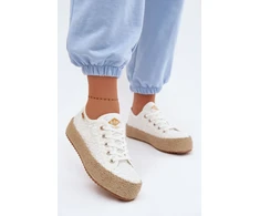 Lee Cooper Balti nėriniuoti suvarstomi bateliai