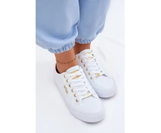 Lee Cooper Moteriški balti klasikiniai suvarstomi bateliai