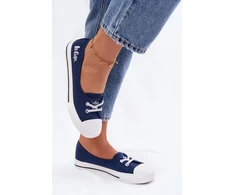 Lee Cooper Moteriški mėlyni medžiaginiai bateliai