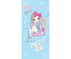 Eu Sandelis Mažas stačiakampis paplūdimio rankšluostis 150x70 Pretty Girl REC47WZ7