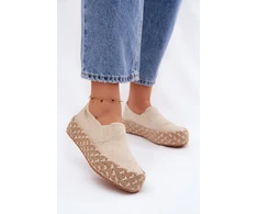 Moteriškos platforminės espadrilės su austomis detalėmis Lee Cooper