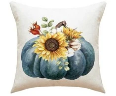 Eu Sandelis Pagalvėlės užvalkalas su moliūgais 45x45 cm BOHO PD112