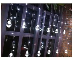 Pakabinama LED burbulinė girlianda, šaltai balta 2.5 m WSI-1007W