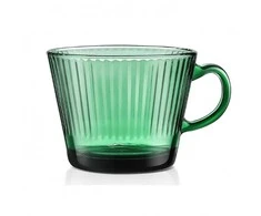 Eu Sandelis Puodelis, griovelių stiklo, didelis, butelio žalios spalvos, 380 ml, 1 vnt., SZK178