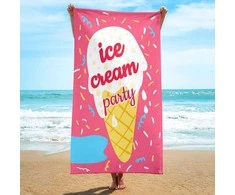 Eu Sandelis Stačiakampis paplūdimio rankšluostis ICE CREAM PARTY 150x70 REC54WZ3