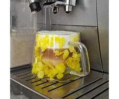 Eu Sandelis Terminis stiklinis puodelis su gėlėmis viduje, hortenzijos 180 ml 1 vnt. SZK155
