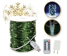 Eu Sandelis Užuolaidų tipo lauko LED lempučių girlianda aplinkos dekoravimui, 1000 LED 100m, šaltai balta LAMP35B