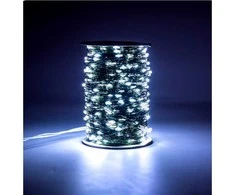 Eu Sandelis Užuolaidų tipo lauko LED lempučių girlianda aplinkos dekoravimui, 500 LED 50m, šaltai balta LAMP36B