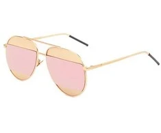 Eu Sandelis Veidrodiniai Aviator akiniai nuo saulės - Rose Gold OK88WZ1