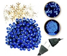 Eu Sandelis Vidaus/išorės mėlyna elektrinė lempučių girlianda 100 LED LAMP01N