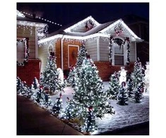 Eu Sandelis Vidaus/išorės šaltai balta elektrinė lempučių girlianda 1000 LED LAMP05B