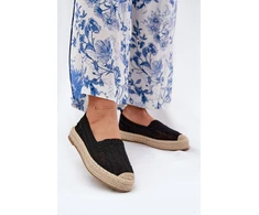 Vinceza Juodos stilingos espadrilės