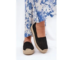 Vinceza Juodos stilingos espadrilės