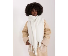 Wool Fashion Italia Baltas šiltas šalikas: Dydis - Universalus
