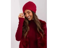 Wool Fashion Italia Bordo žieminė moteriška kepurė: Dydis - Universalus