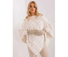 Wool Fashion Italia Elegantiškos smėlio spalvos pirštinės: Dydis - L/XL