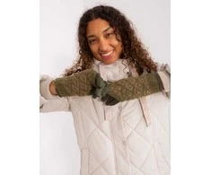 Wool Fashion Italia Moteriškos pirštinės su priderintomis šiltomis riešinėmis: Dydis - L/XL