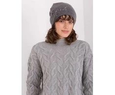 Wool Fashion Italia Moteriška žieminė kepurė su siuvinėtomis gėlėmis: Dydis - Universalus