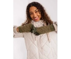 Wool Fashion Italia Moteriškos pirštinės su priderintomis šiltomis riešinėmis: Dydis - S/M