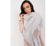 Wool Fashion Italia Pilkas moteriškas šalikas: Dydis - Universalus