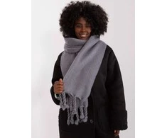 Wool Fashion Italia Pilkas šiltas šalikas: Dydis - Universalus