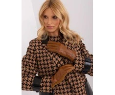 Wool Fashion Italia Rudos moteriškos pirštinės : Dydis - L/XL