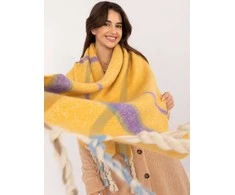 Wool Fashion Italia Šiltų spalvų moteriškas ilgas šalikas žiemai: Dydis - Universalus