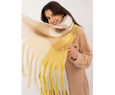 Wool Fashion Italia Šiltų spalvų moteriškas ilgas šalikas žiemai: Dydis - Universalus