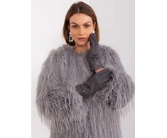 Wool Fashion Italia Tamsiai pilkos pirštinės: Dydis - S/M