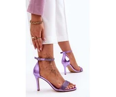 WS1 Violetinės spalvos elegantiškos basutės
