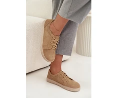 Zazoo Klasikiniai rusvi natūralios zomšinės odos bateliai