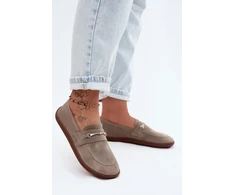 Zazoo Patogūs natūralios odos mokasinai